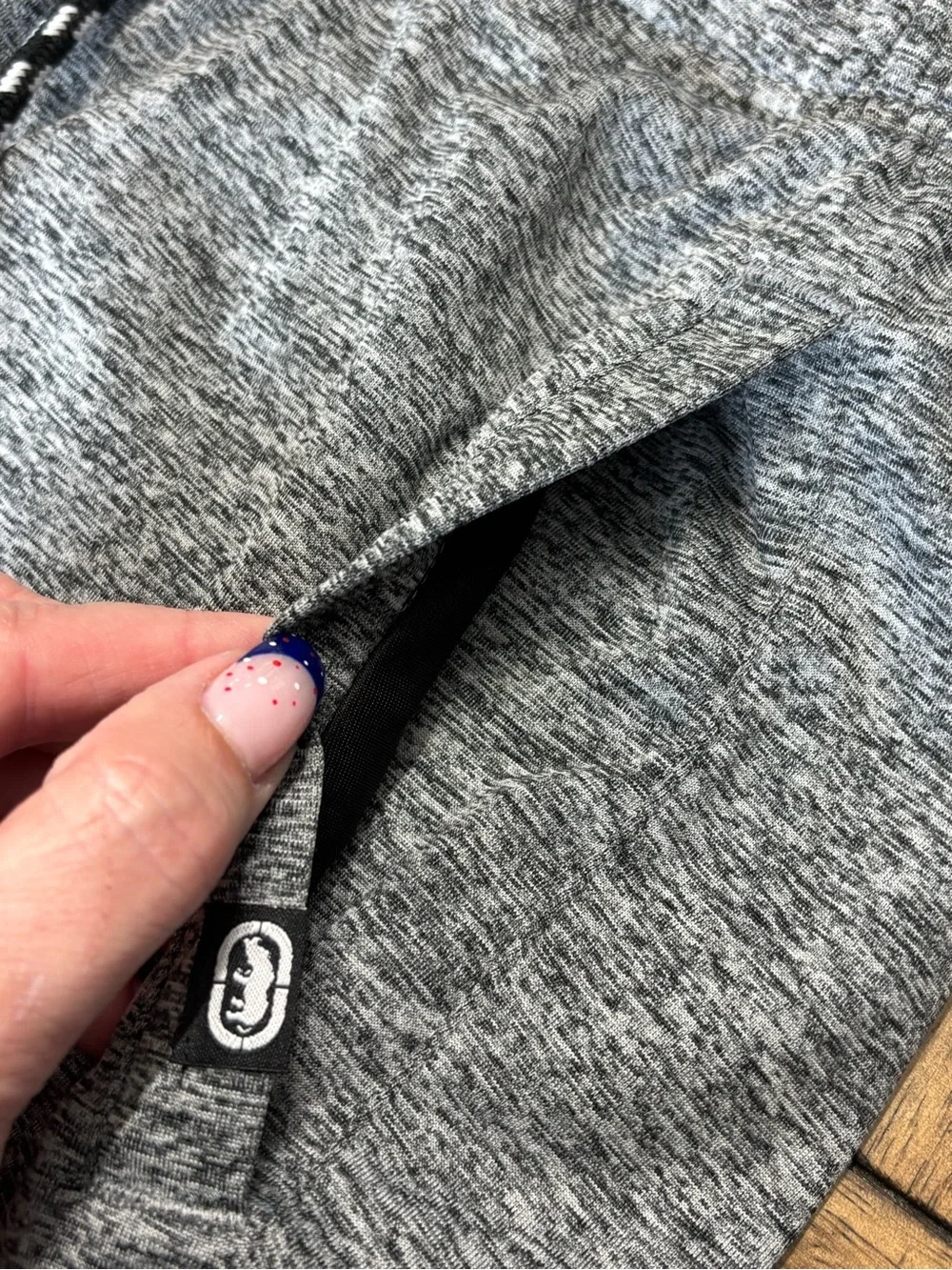 Ecko Unlimited Heather Grey Athletic Drawstring Shorts